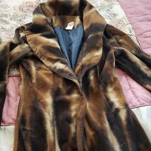 Faux fur coat